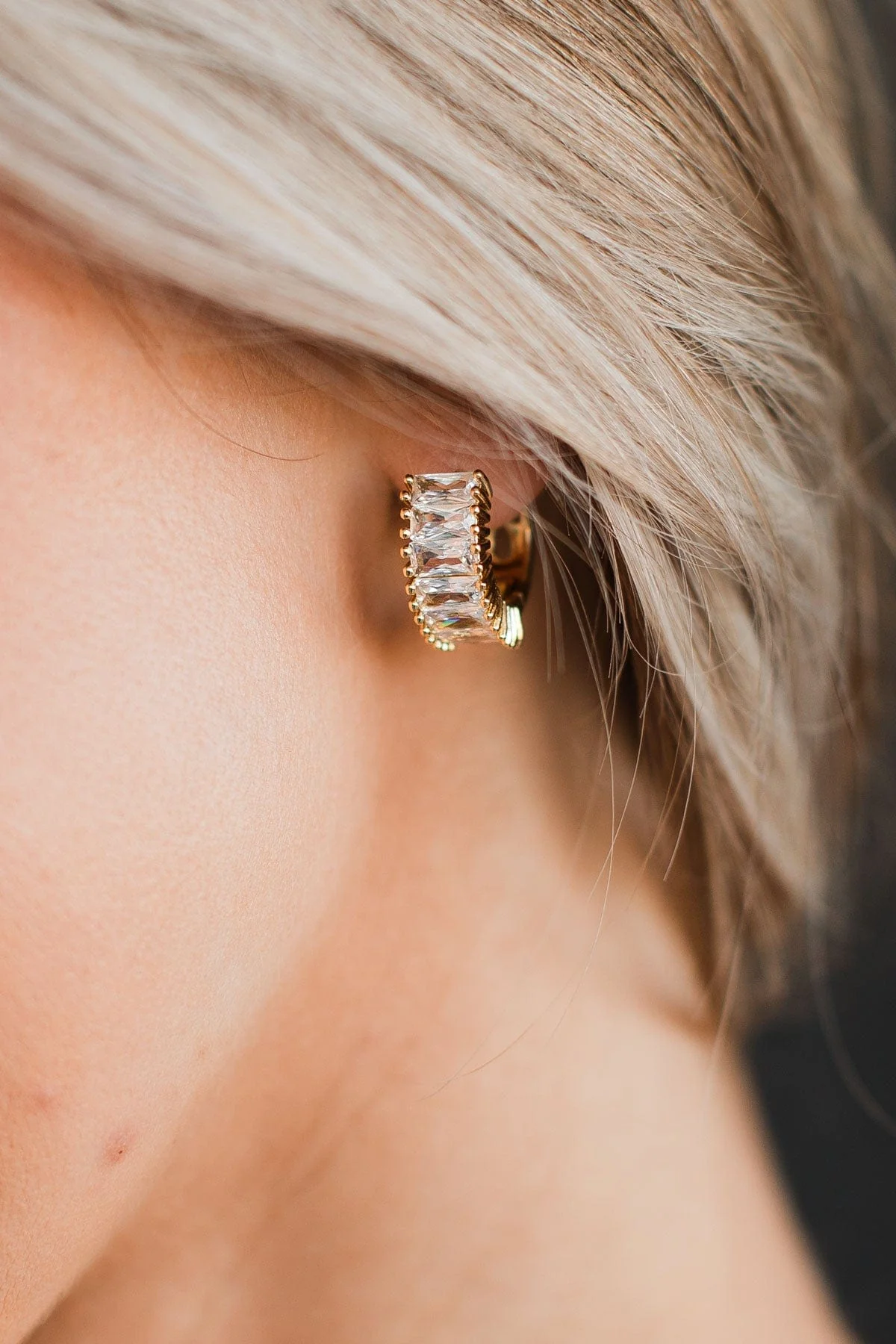 Endless Elegance Hoop Earrings- Gold - Image 2