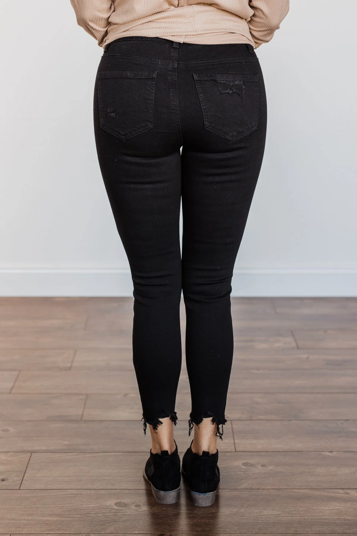 EnJean Ankle Crop Skinny Jeans- Black Giselle Wash - Image 12