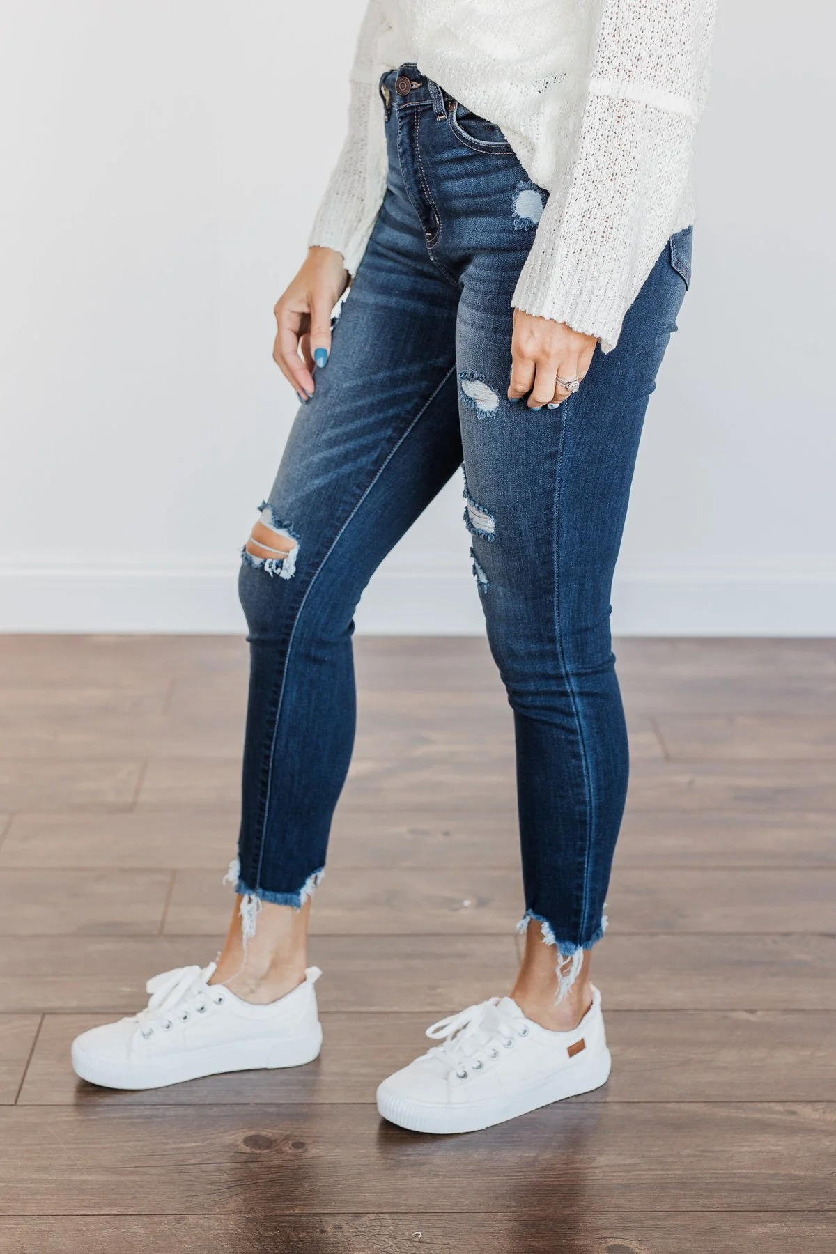 EnJean Ankle Crop Skinny Jeans- Giselle Wash - Image 6
