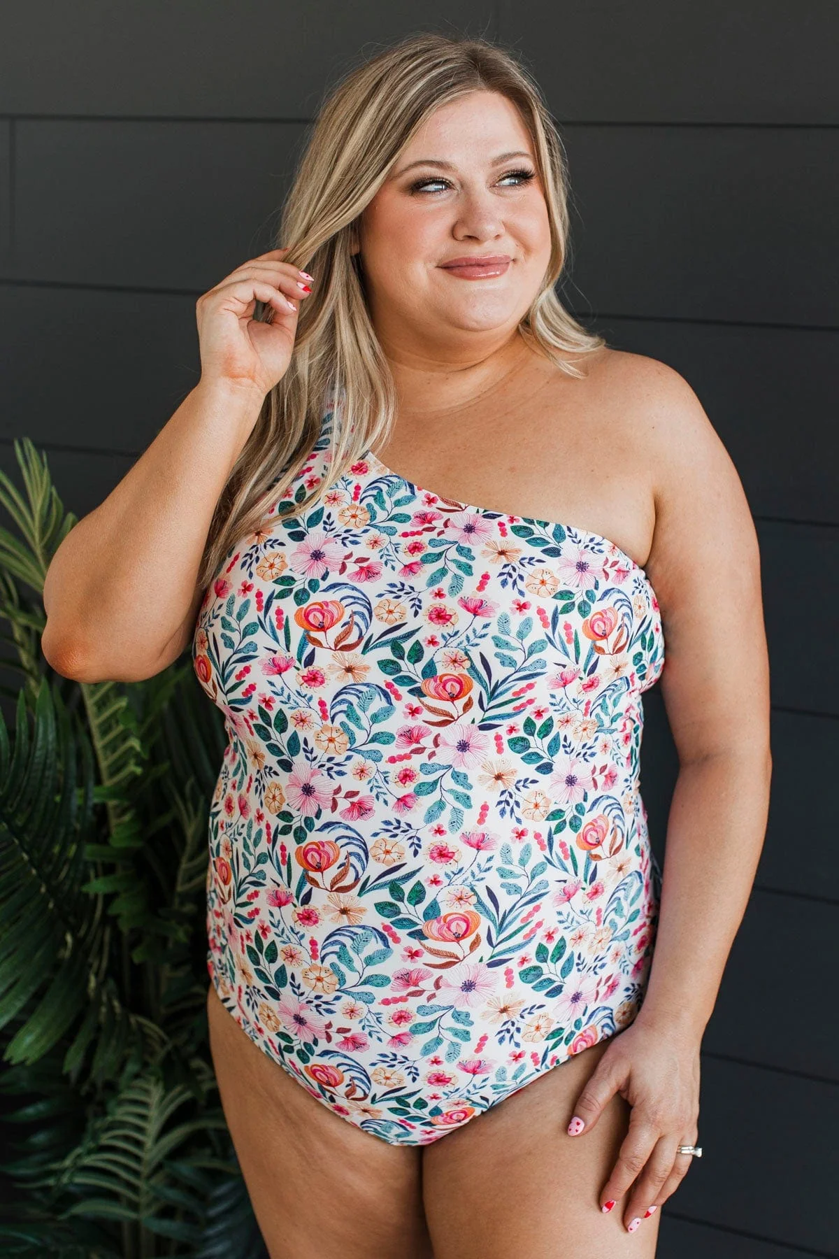 Escape To Malibu One-Piece Swimsuit- Ivory Floral - Image 2