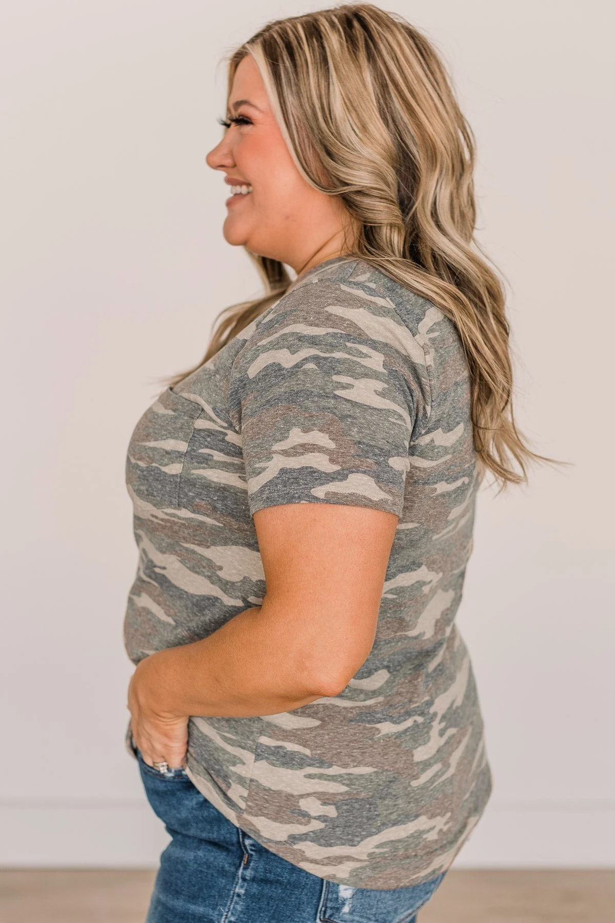 Escape With Me Pocket Top- Camo - Image 5
