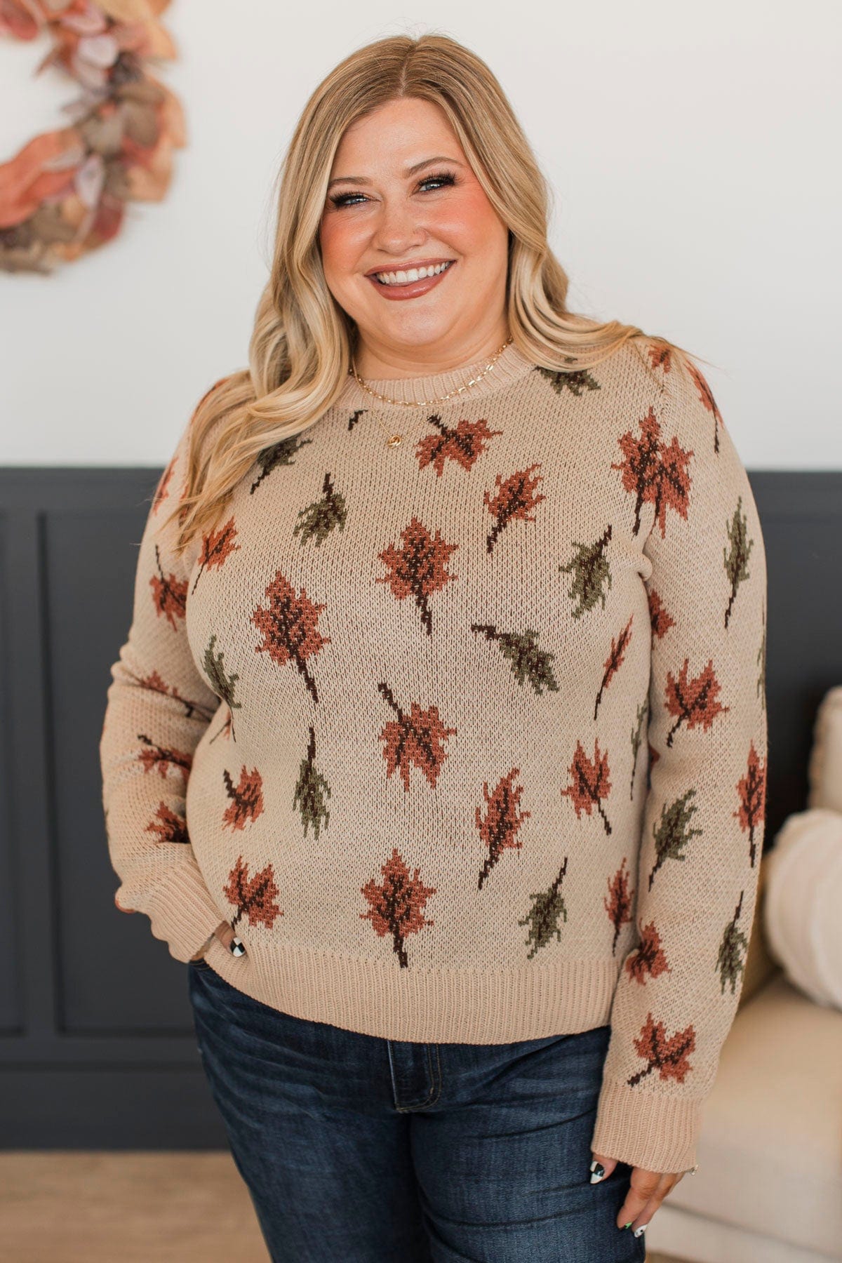 Essence Of Autumn Knit Sweater- Oatmeal - Image 4