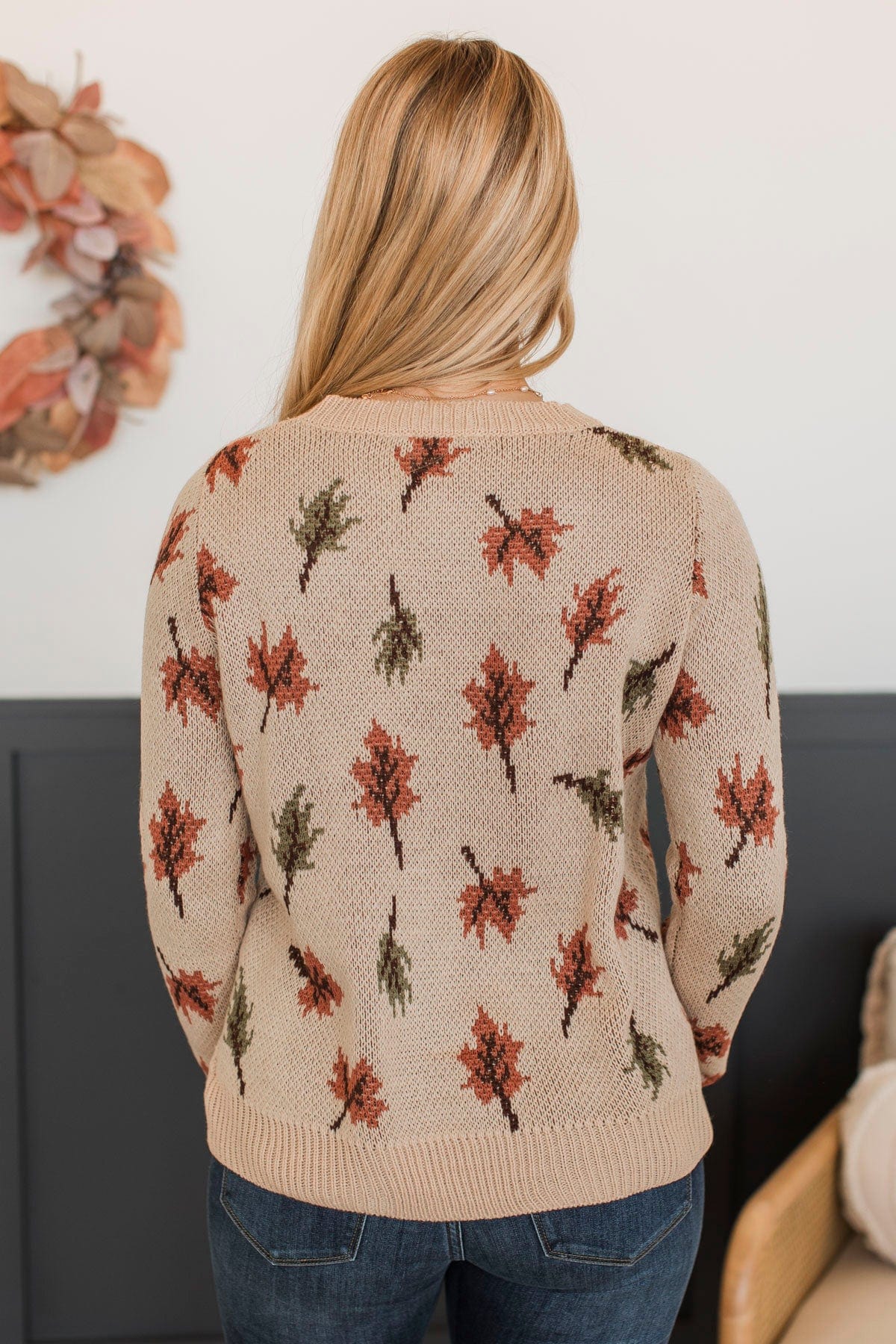 Essence Of Autumn Knit Sweater- Oatmeal - Image 7