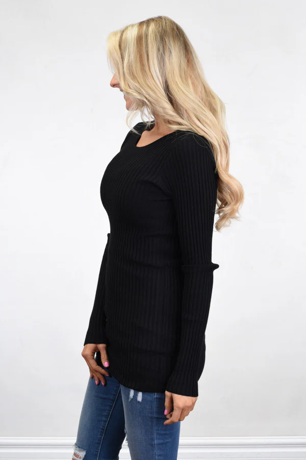 Essential Black Knit Top - Image 4