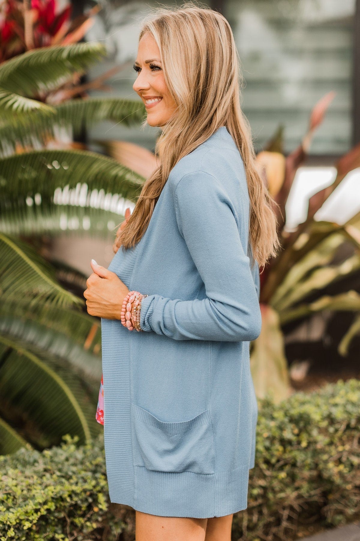 Essential Cardigan- Light Blue - Image 6
