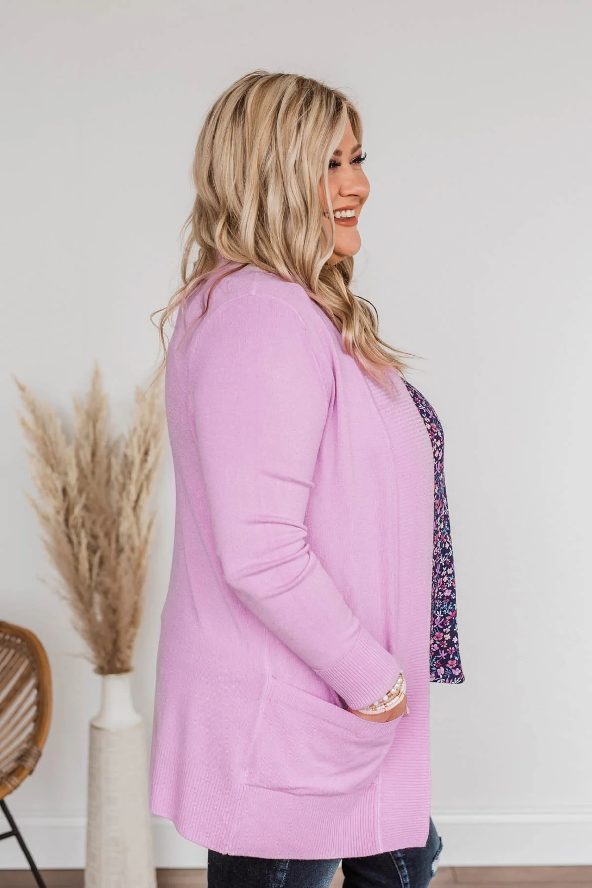 Essential Cardigan- Lilac - Image 10