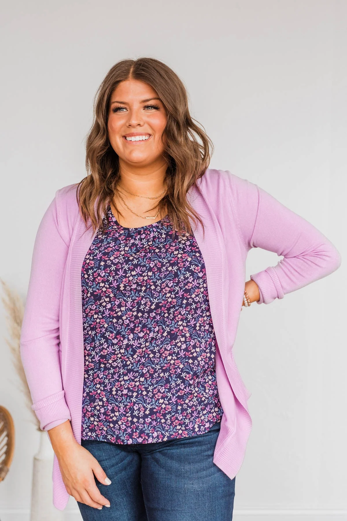 Essential Cardigan- Lilac - Image 6