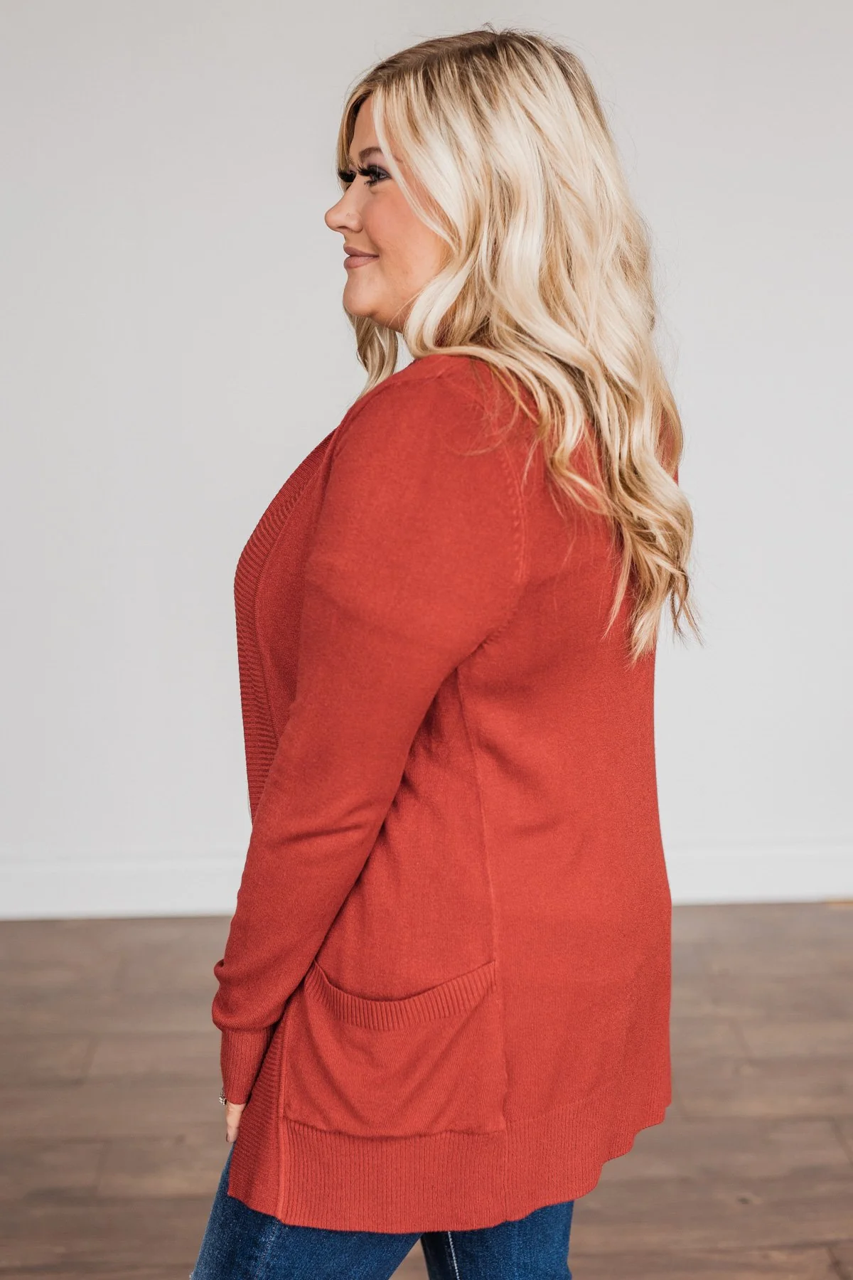 Essential Cardigan- Red - Image 9