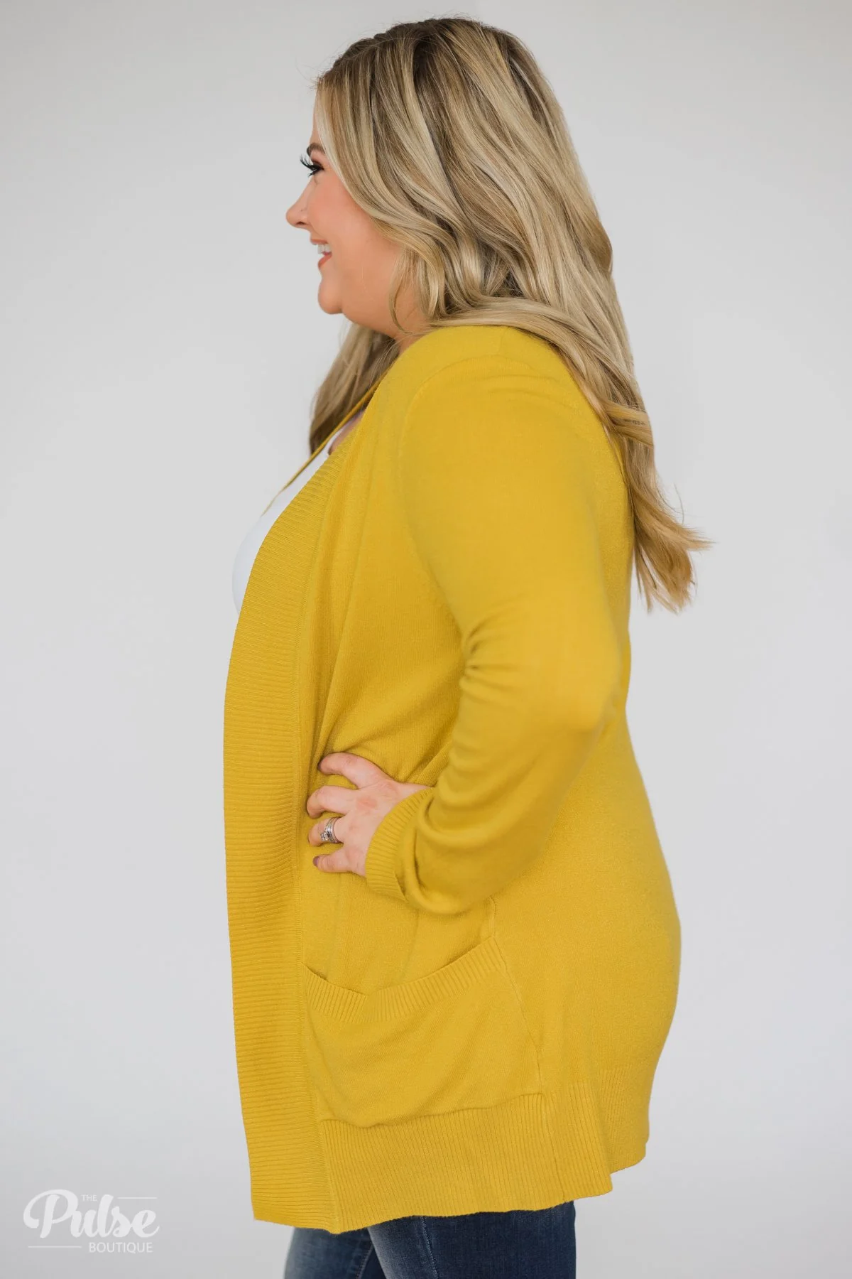 Essential Cardigan- Yellow - Image 9