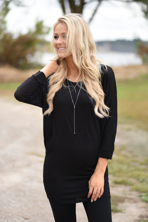 Essential Dolman Top - Black - Image 4