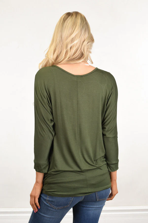 Essential Dolman Top ~ Olive - Image 5