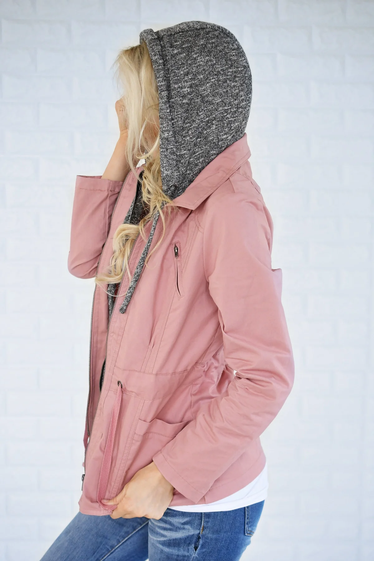 Essential Fall Jacket - Mauve - Image 6