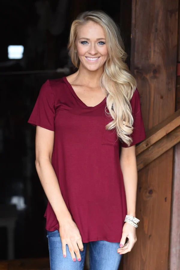 Essential Wine Top ~ Short Sleeve - Image 2