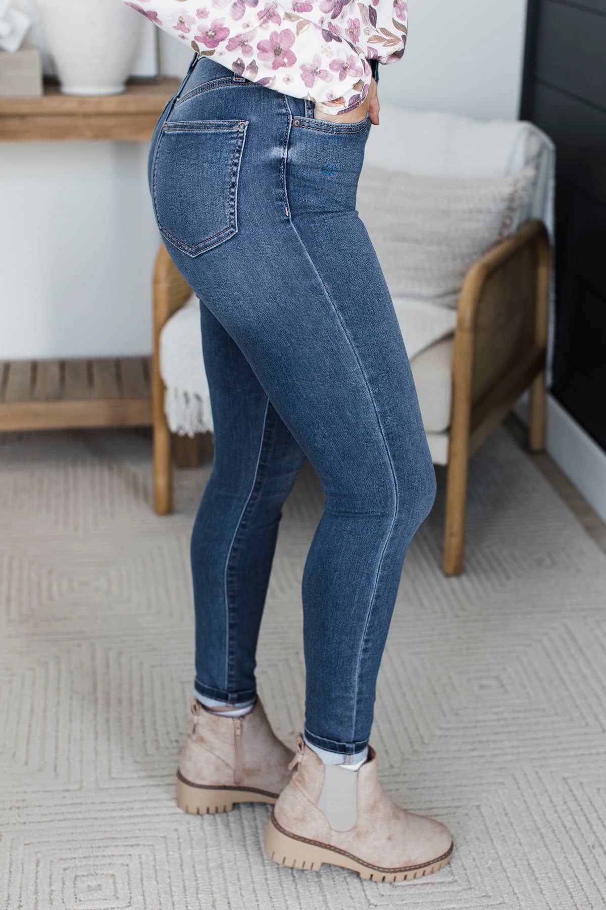 Eunina Ankle Skinny Jeans- Lilith Wash - Image 3