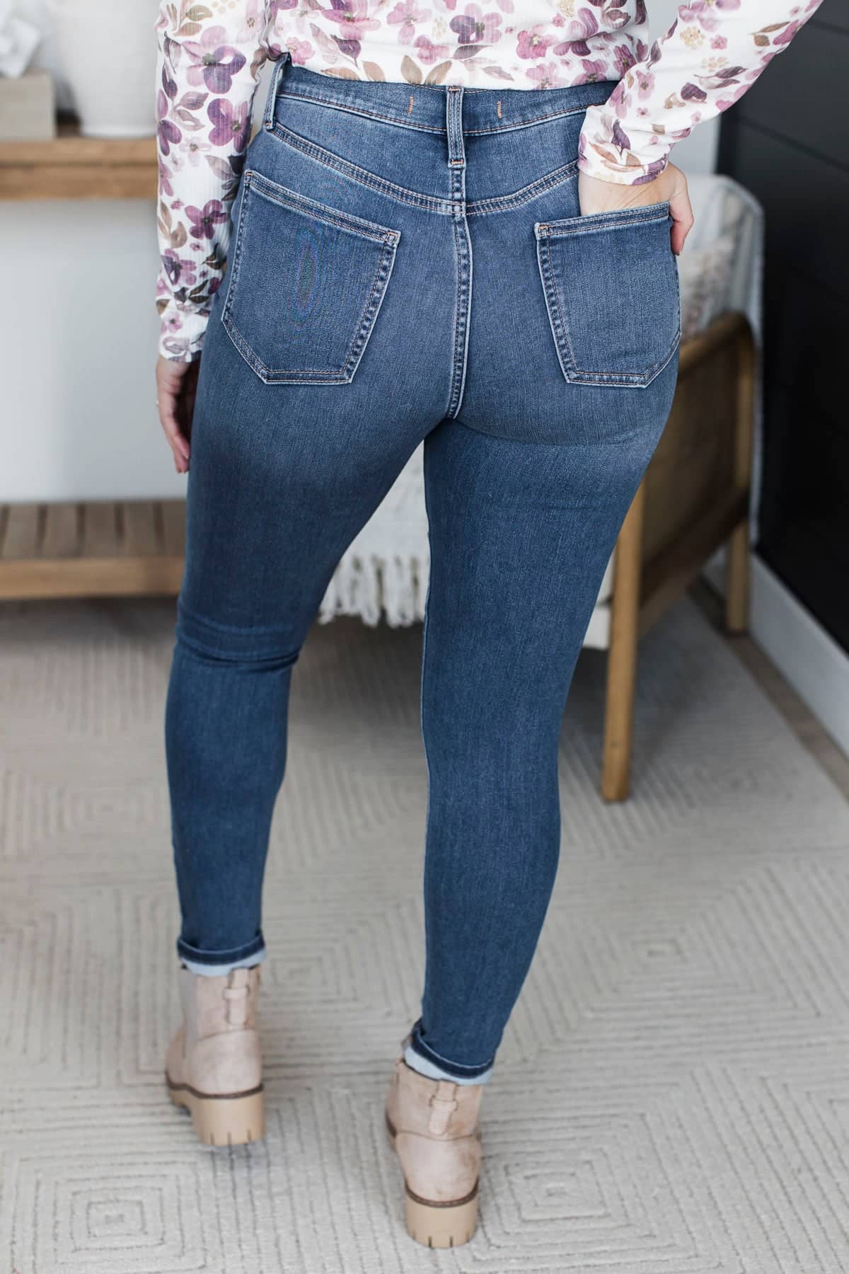 Eunina Ankle Skinny Jeans- Lilith Wash - Image 4