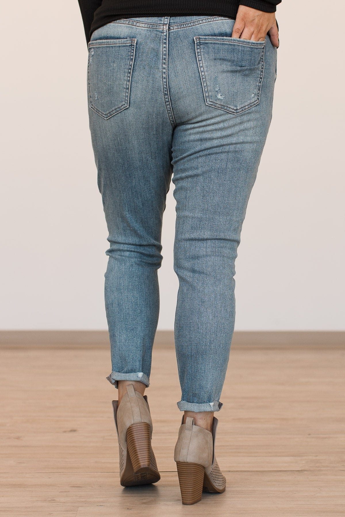 Eunina Mid-Rise Skinny Jeans- Malia Wash - Image 10