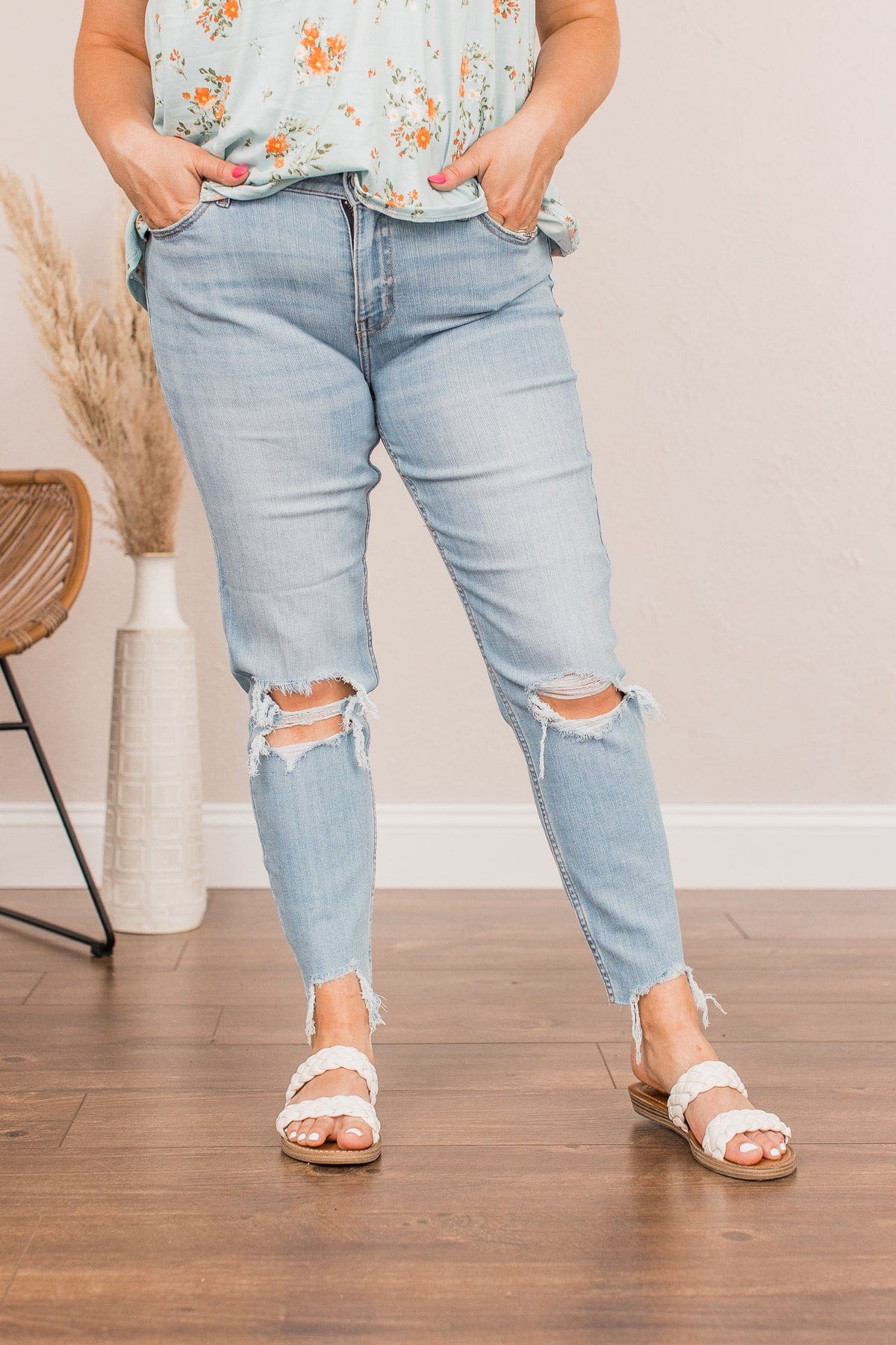 Eunina Mid-Rise Skinny Jeans- Valorie Wash - Image 4