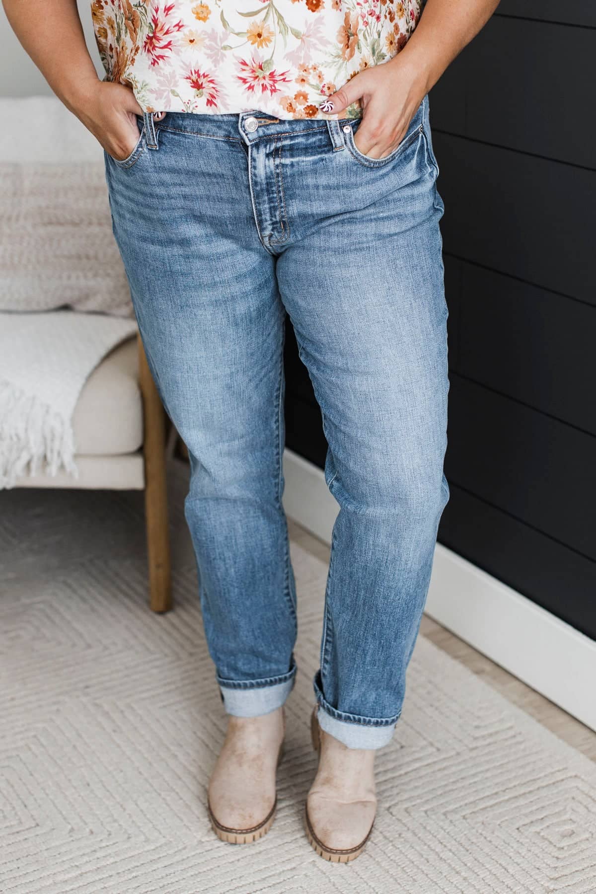 Eunina Straight Leg Jeans- Hendrix Wash - Image 4