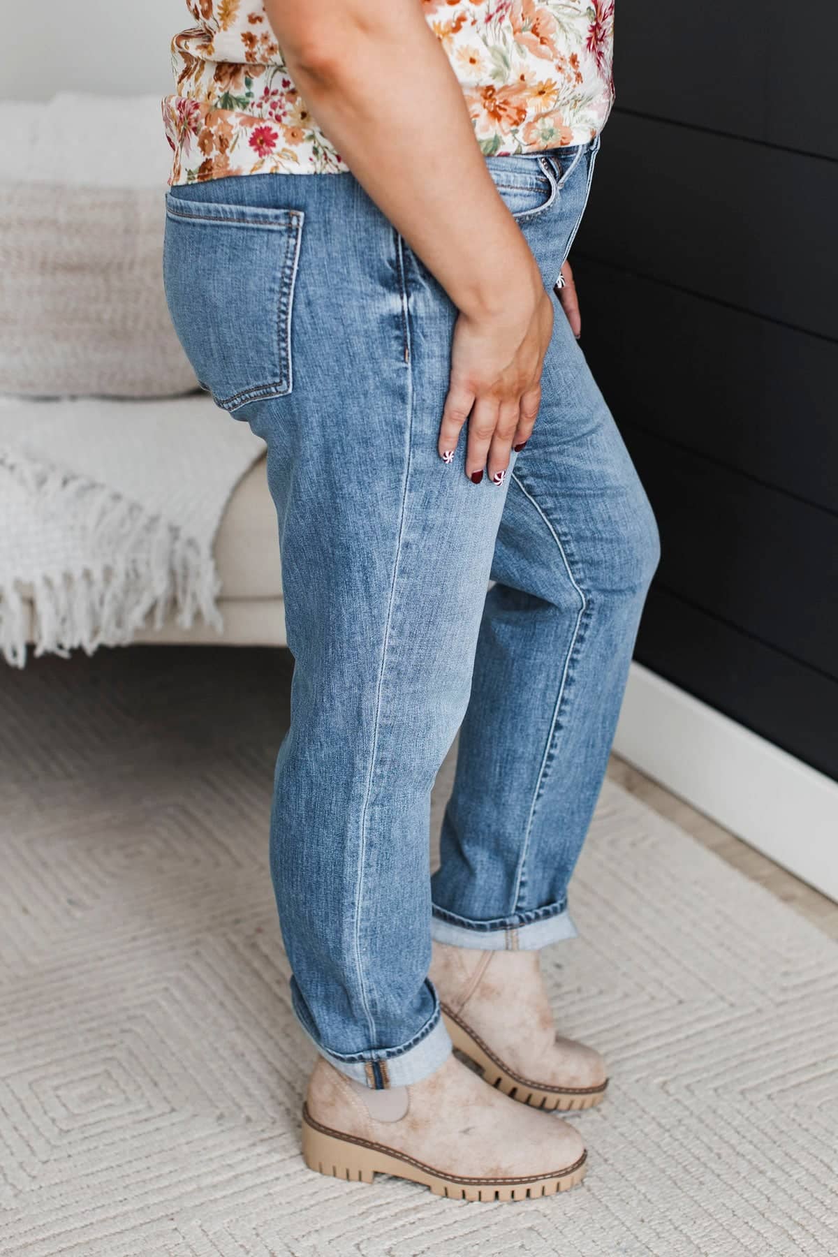 Eunina Straight Leg Jeans- Hendrix Wash - Image 6
