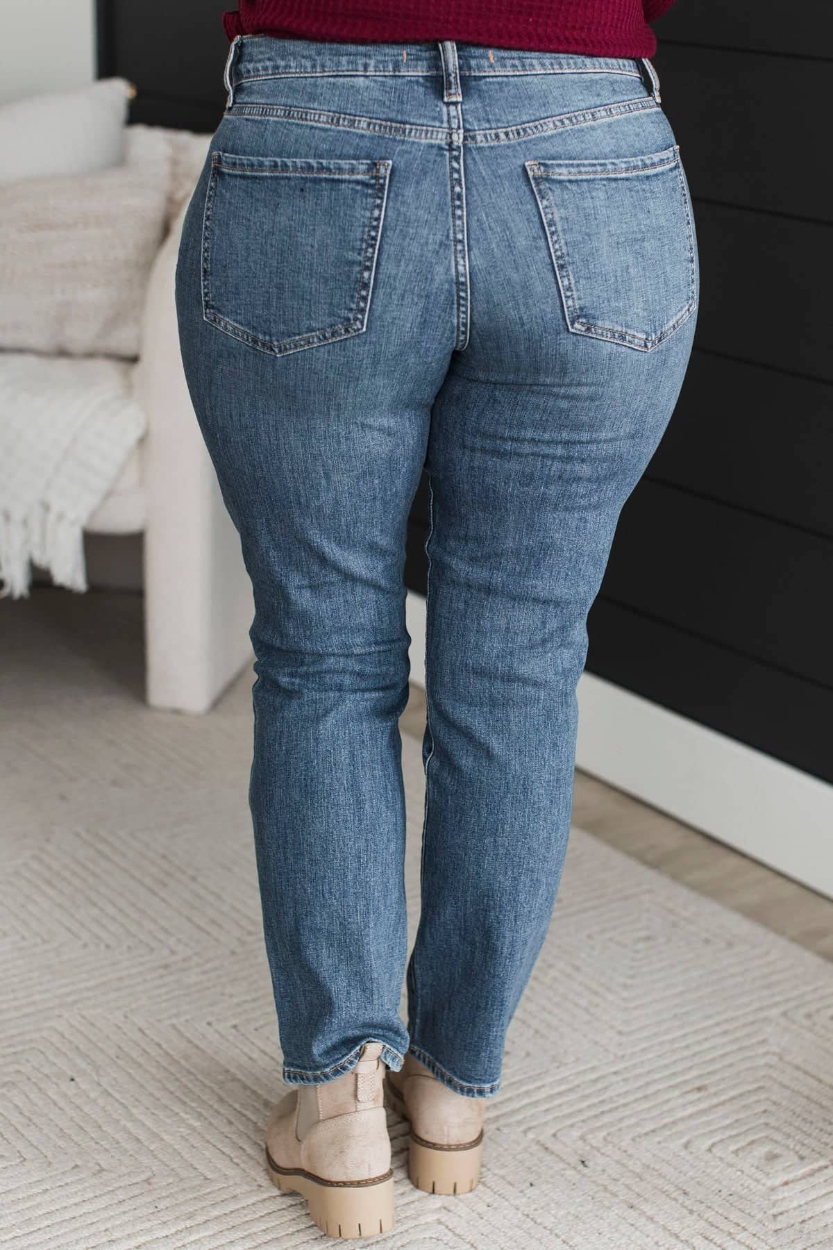 Eunina Straight Leg Jeans- Reign Wash - Image 10