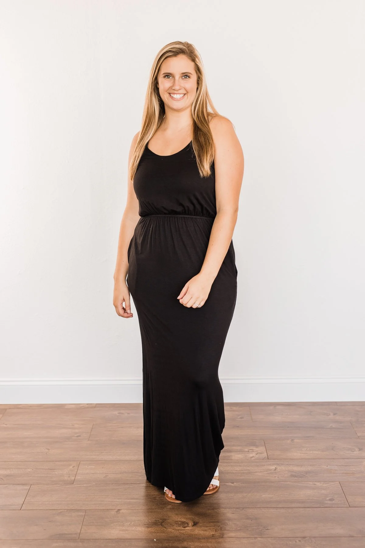 Everlasting Elegance Maxi Dress- Black - Image 6
