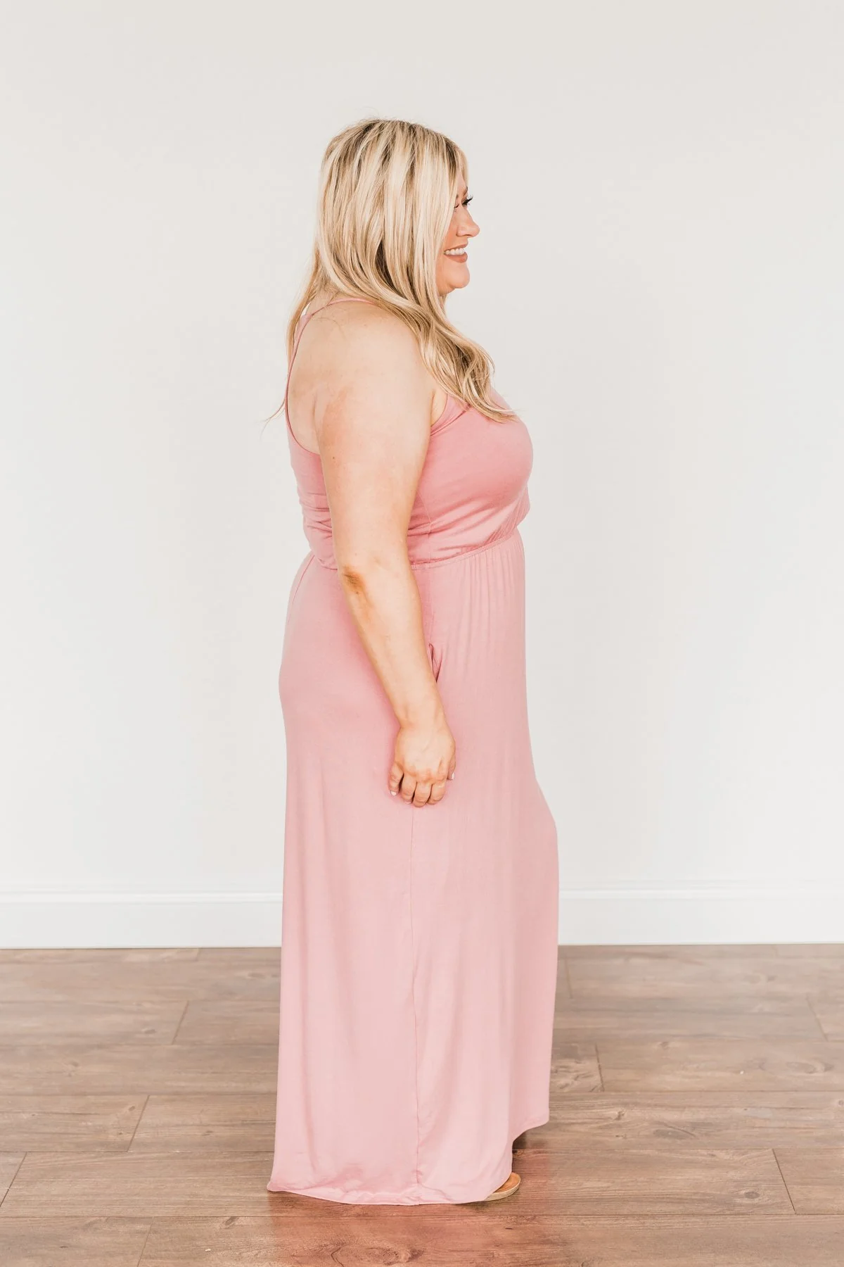 Everlasting Elegance Maxi Dress- Dusty Mauve Pink - Image 10