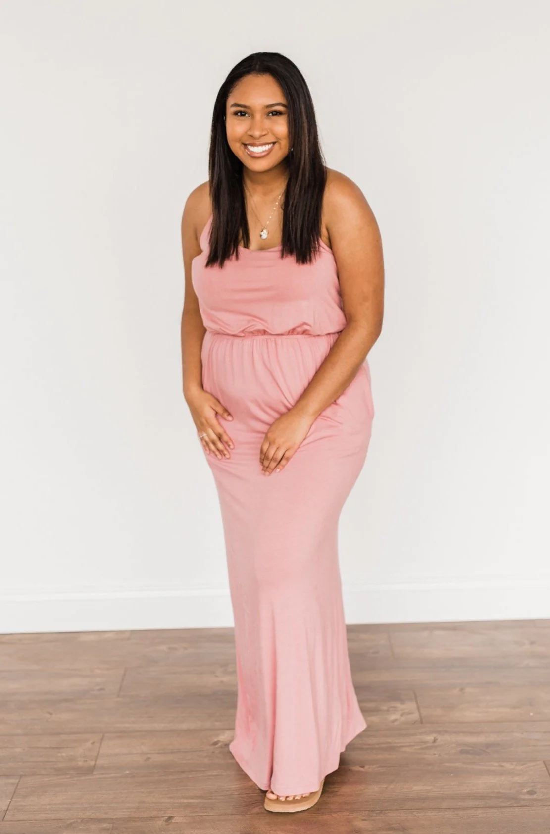 Everlasting Elegance Maxi Dress- Dusty Mauve Pink - Image 2