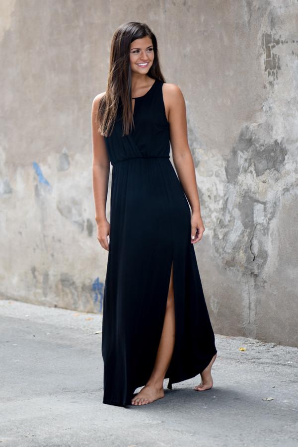 Everly Black Maxi Dress - Image 5