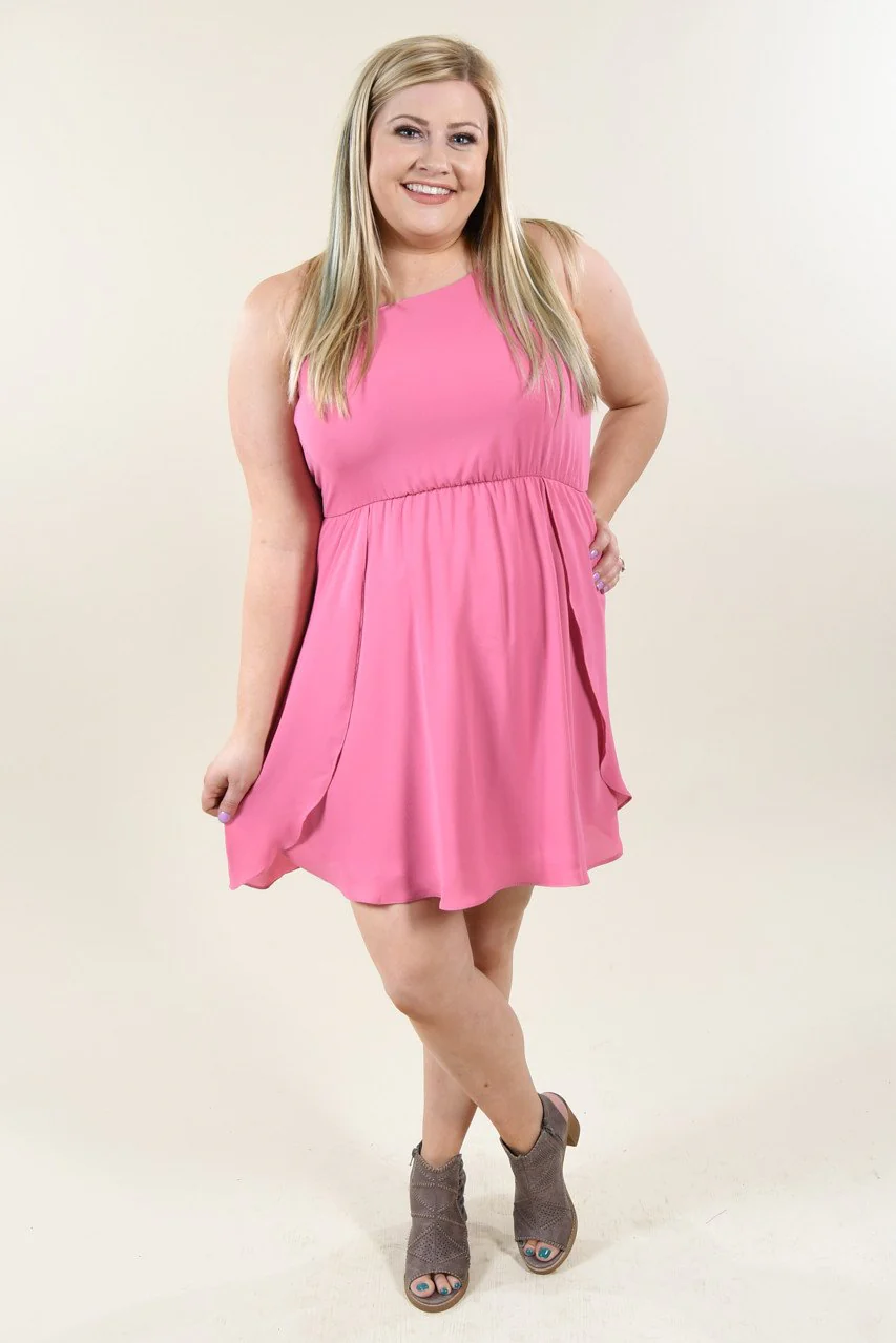 Everly Kiss Me Pink Dress - Image 4