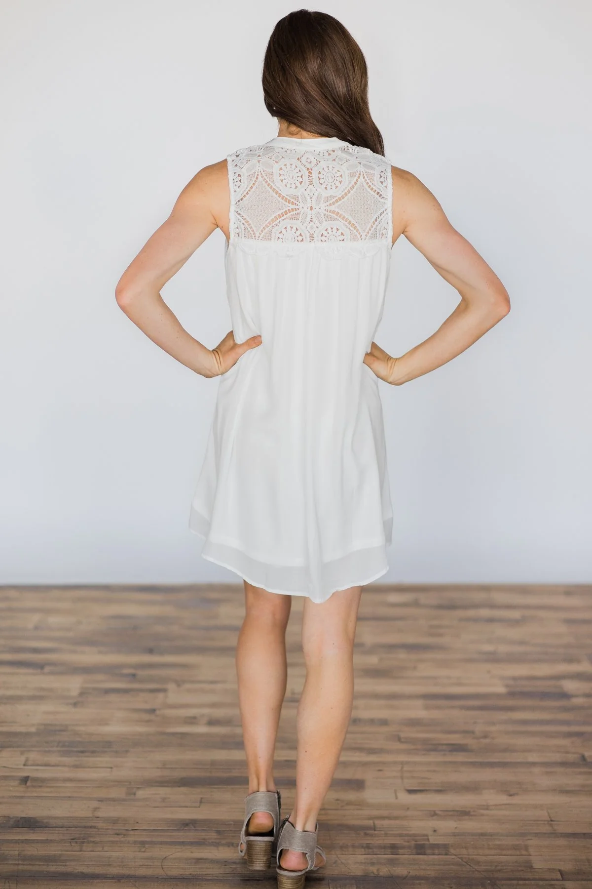 Every Time I See You Ivory Dress - Image 4