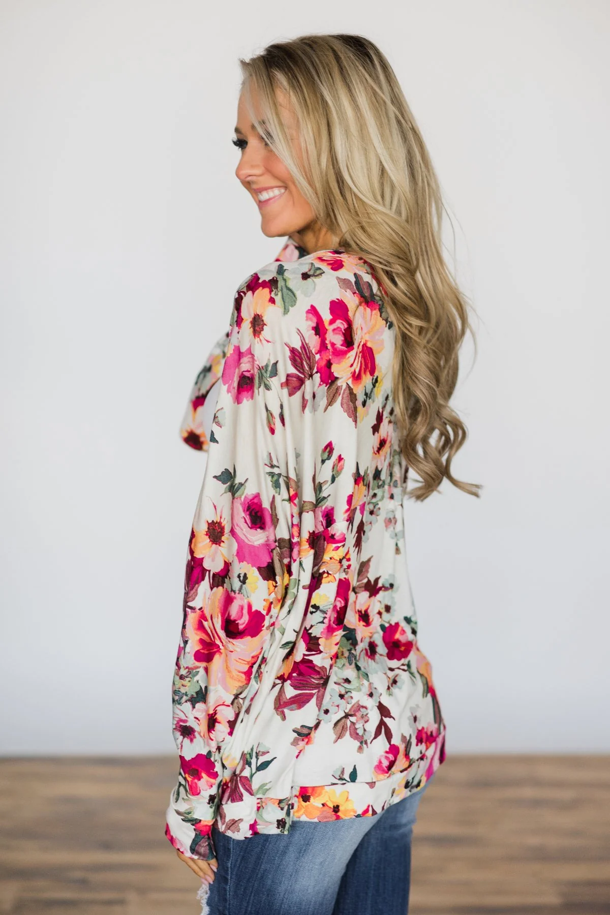 Everyday Fun Cardigan - Miami Floral Ivory - Image 6