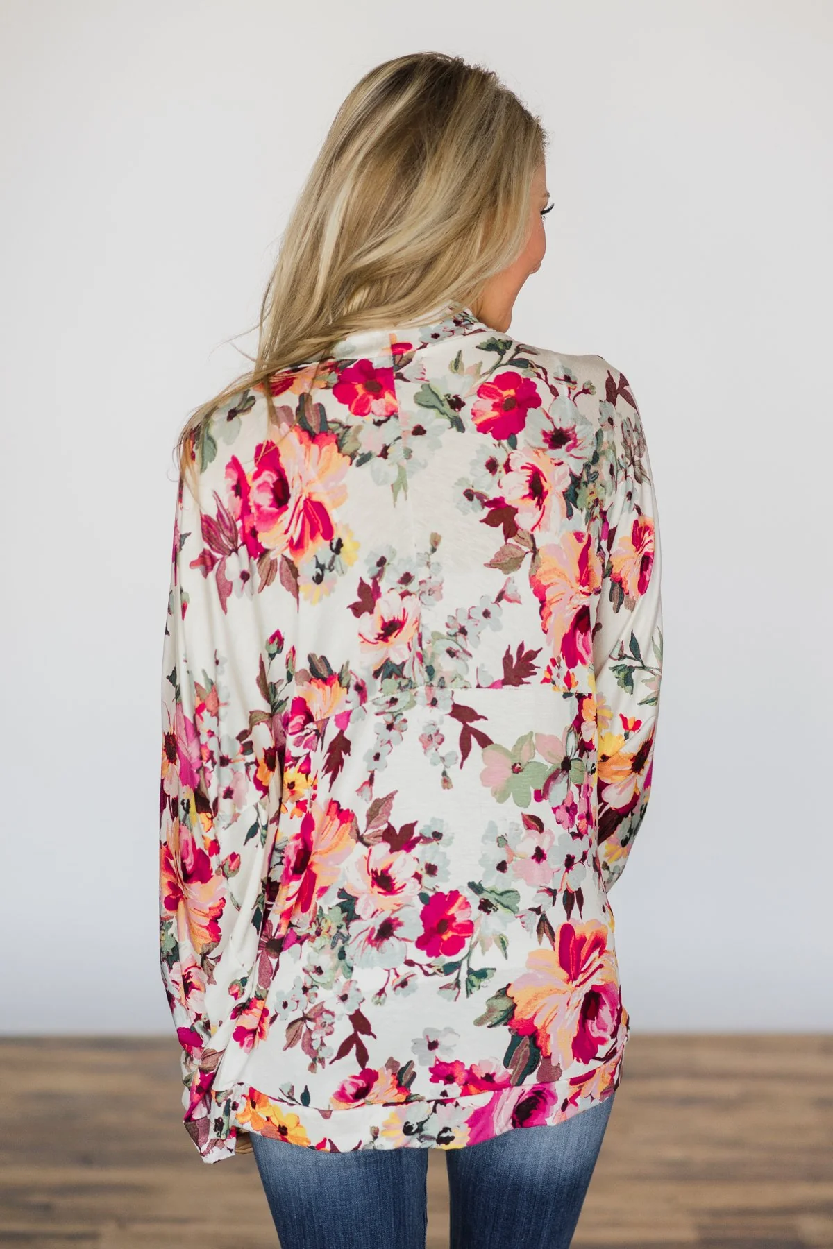 Everyday Fun Cardigan - Miami Floral Ivory - Image 7