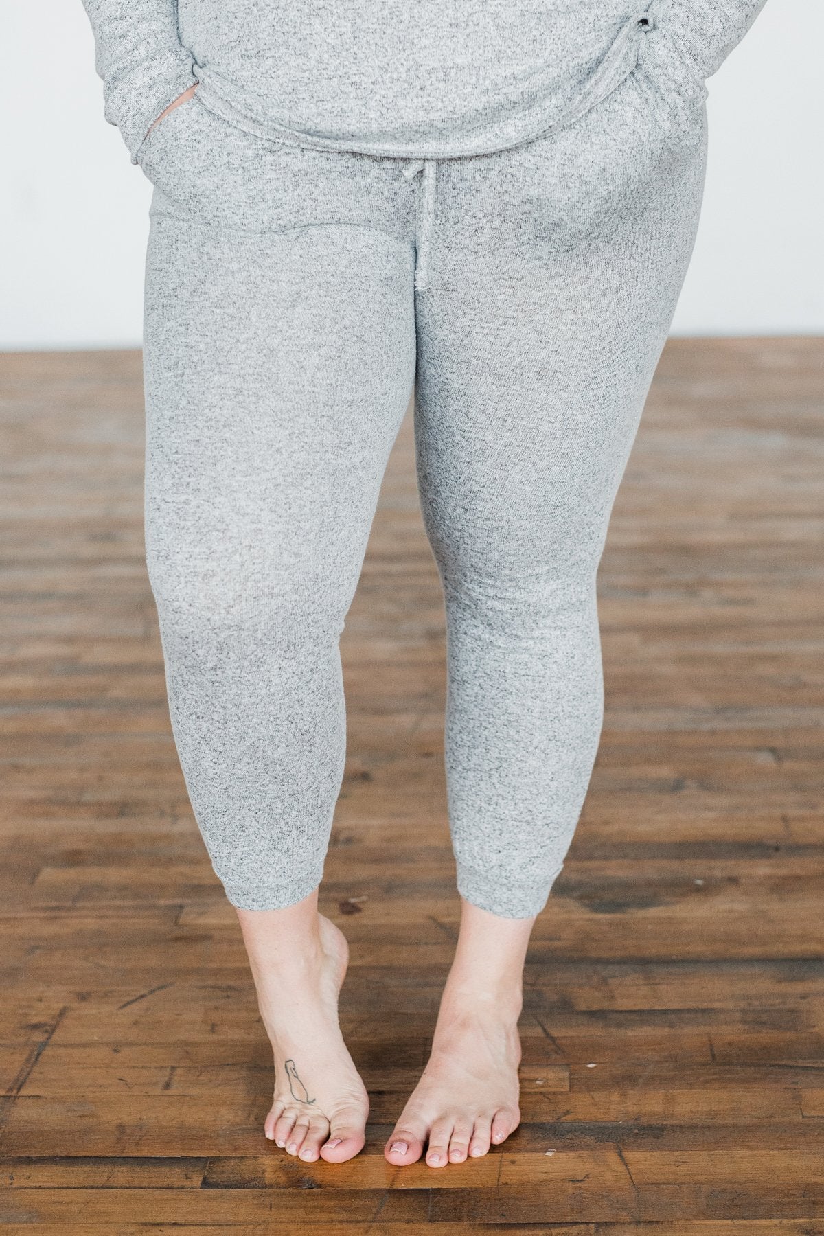 Everywhere We Will Go Joggers- Heather Grey - Image 3