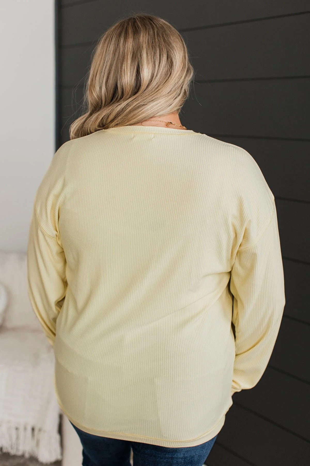 Express It All Knit Pullover Top- Yellow - Image 8