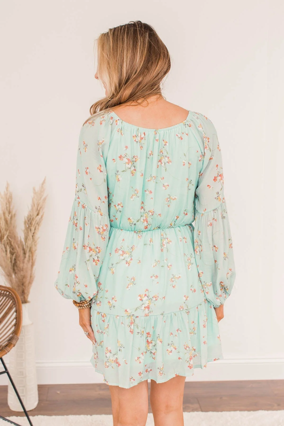 Express Yourself Mini Dress- Seafoam - Image 11