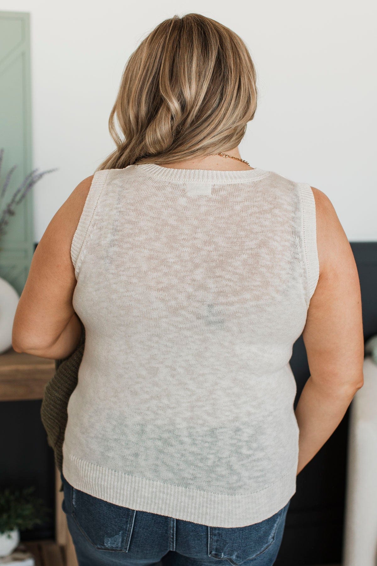 Extraordinary Devotion Knit Tank Top- Off-White - Image 7