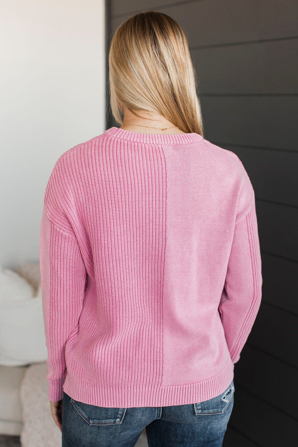 Extraordinary Happiness Knit Sweater- Pink - Image 8