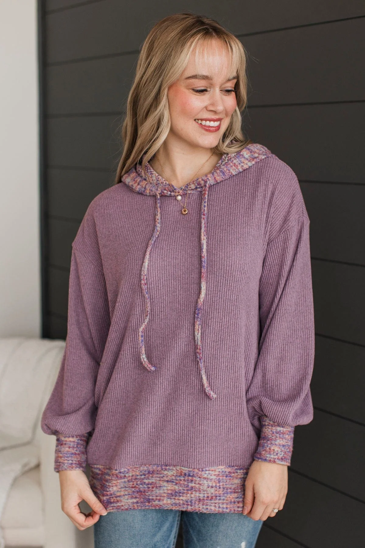 Extraordinary Love Lightweight Hoodie- Dusty Lavender - Image 2