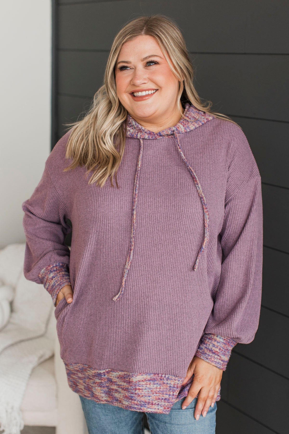 Extraordinary Love Lightweight Hoodie- Dusty Lavender - Image 3