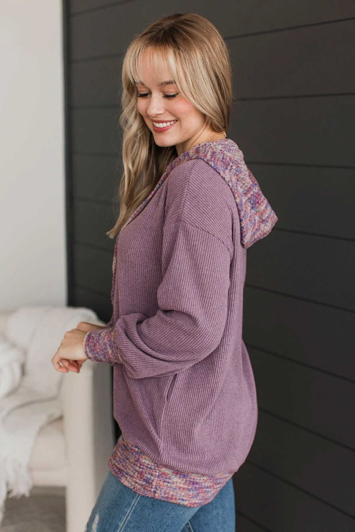Extraordinary Love Lightweight Hoodie- Dusty Lavender - Image 6