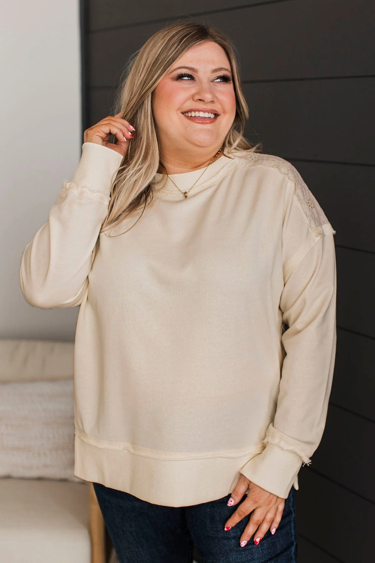 Fabulous Reputation Floral Pullover Top- Ivory - Image 4