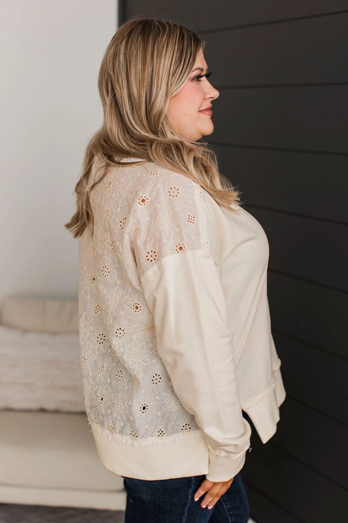 Fabulous Reputation Floral Pullover Top- Ivory - Image 6