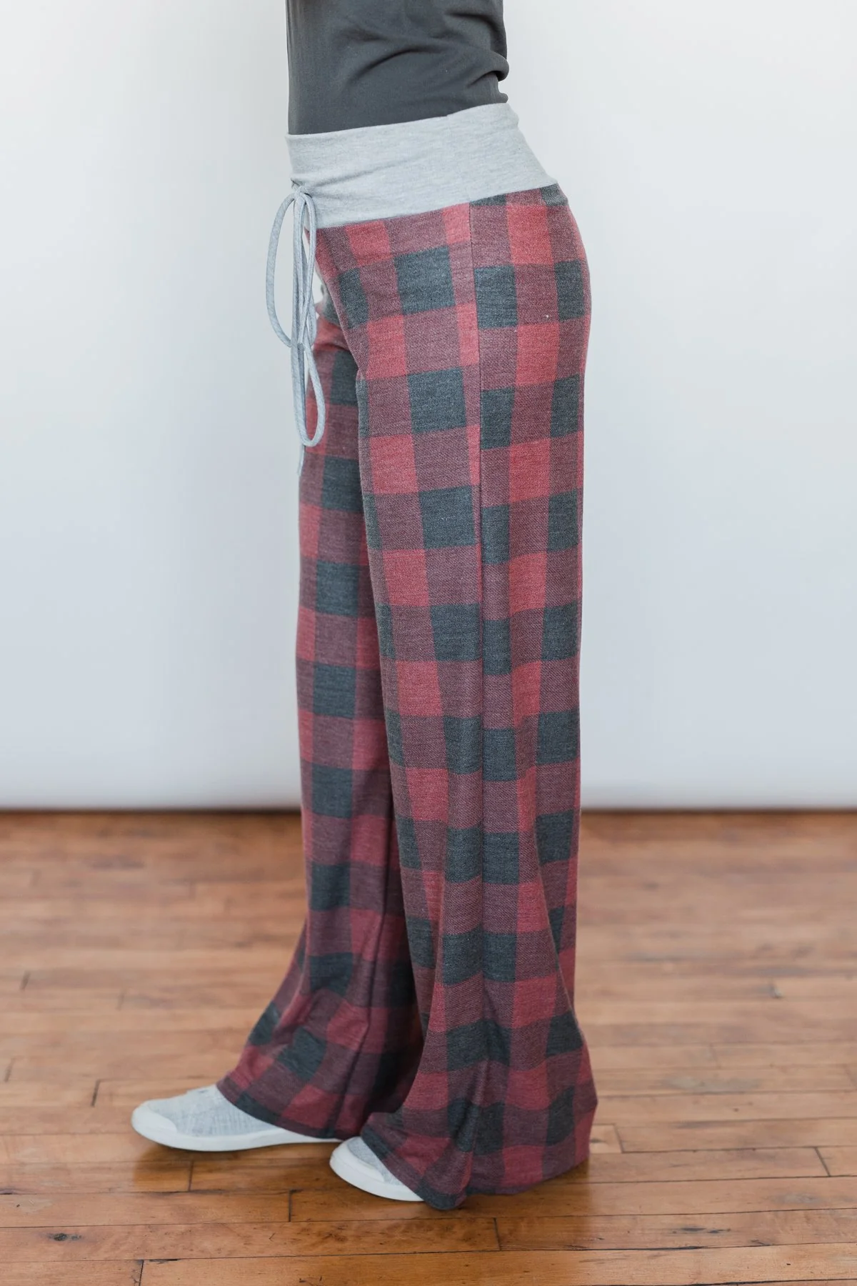 Faded Buffalo Plaid Lounge Pants - Image 4