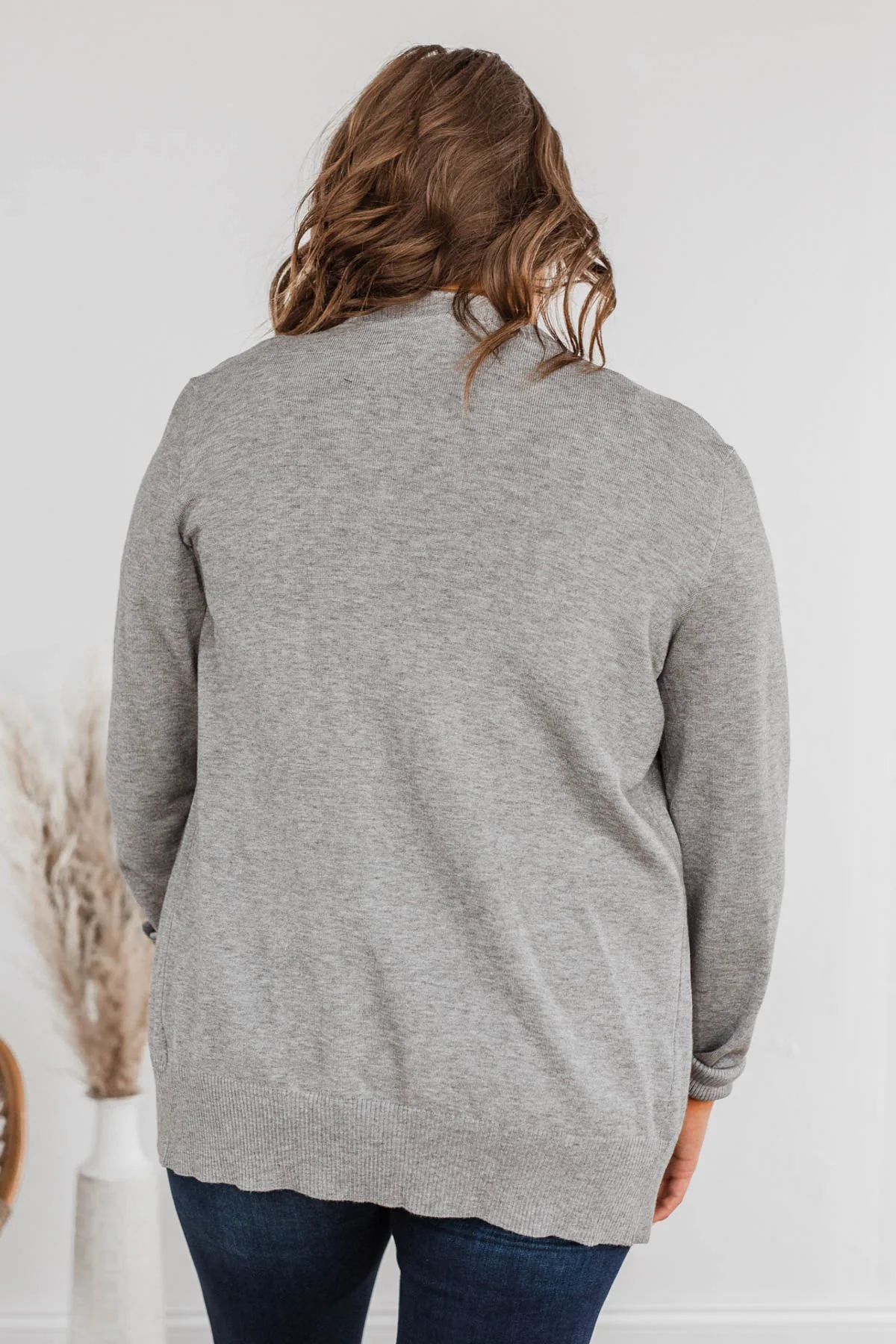 Fading Skylines Pocket Cardigan- Grey - Image 11