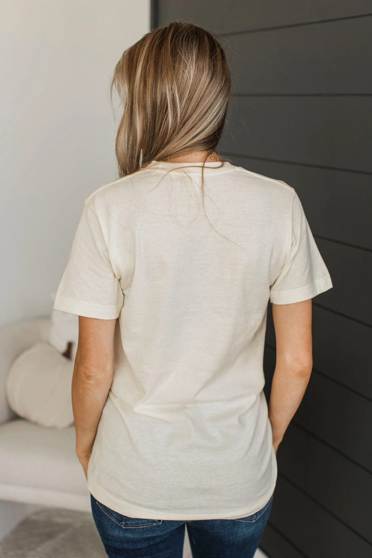 "Fall" Boho Graphic Tee- Cream - Image 8