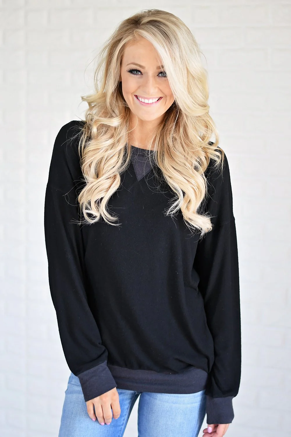 Fall for Cozy Top ~ Black - Image 2
