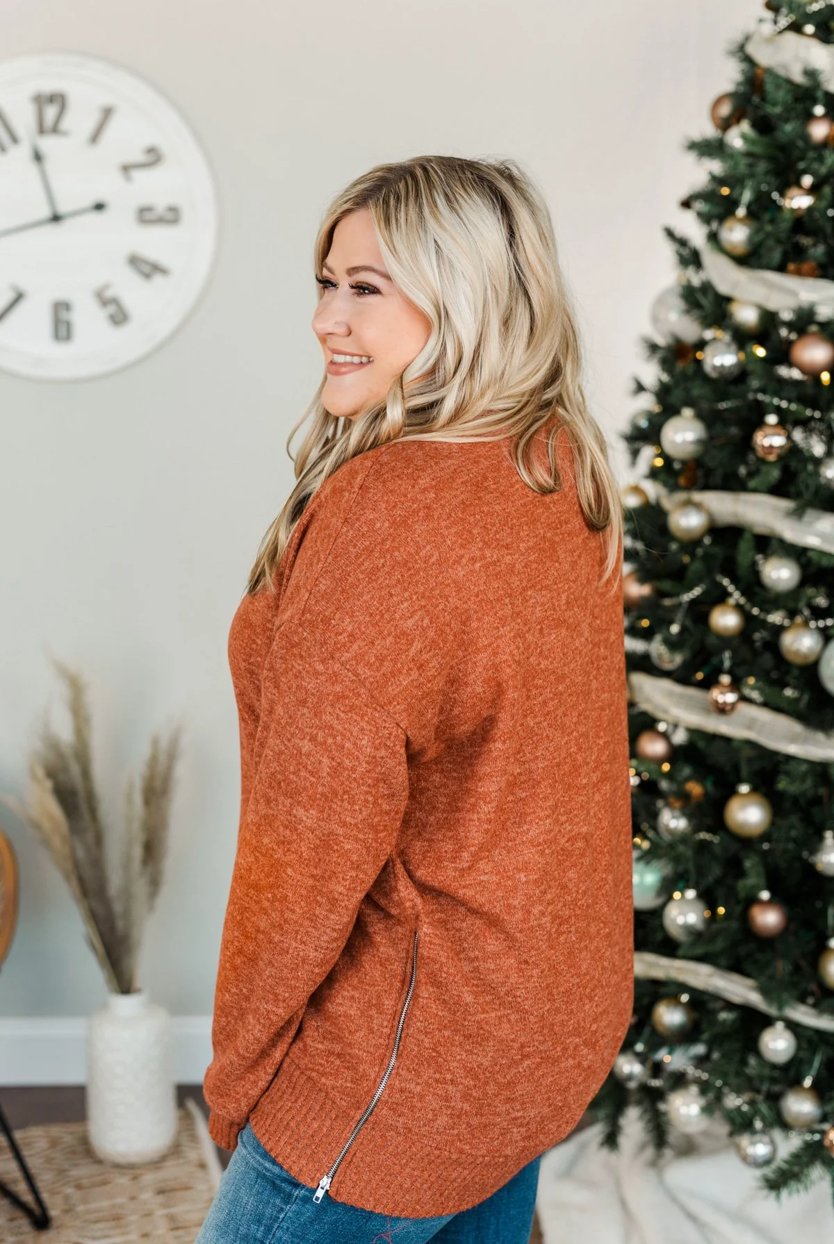 Falling In Reverse Knit Sweater- Cinnamon - Image 13