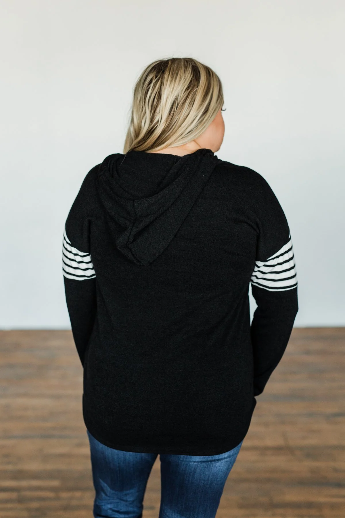 Far From Home Lightweight Hoodie- Black - Image 9