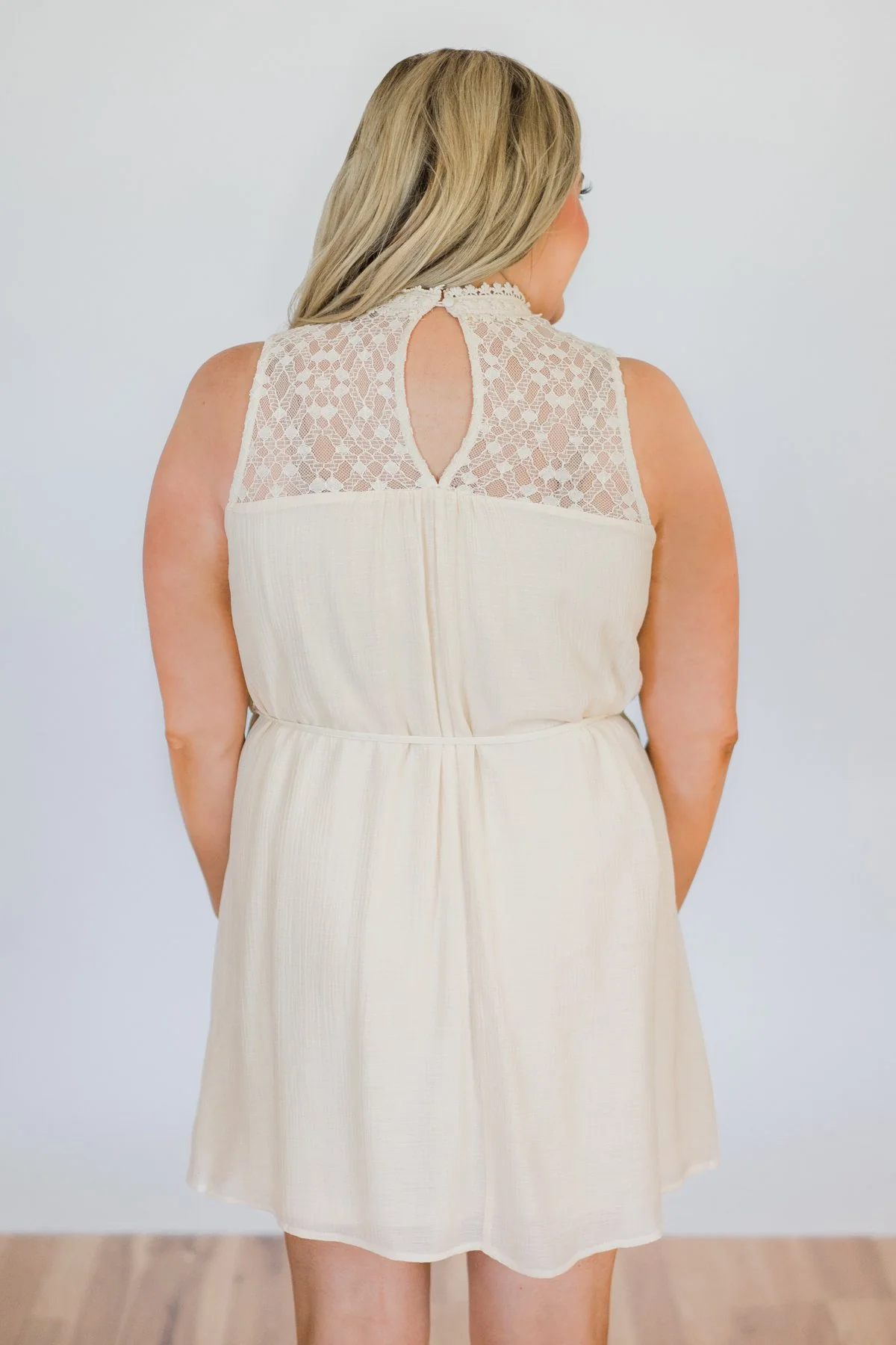 Farmer's Daughter Lace Dress- Cream - Image 8