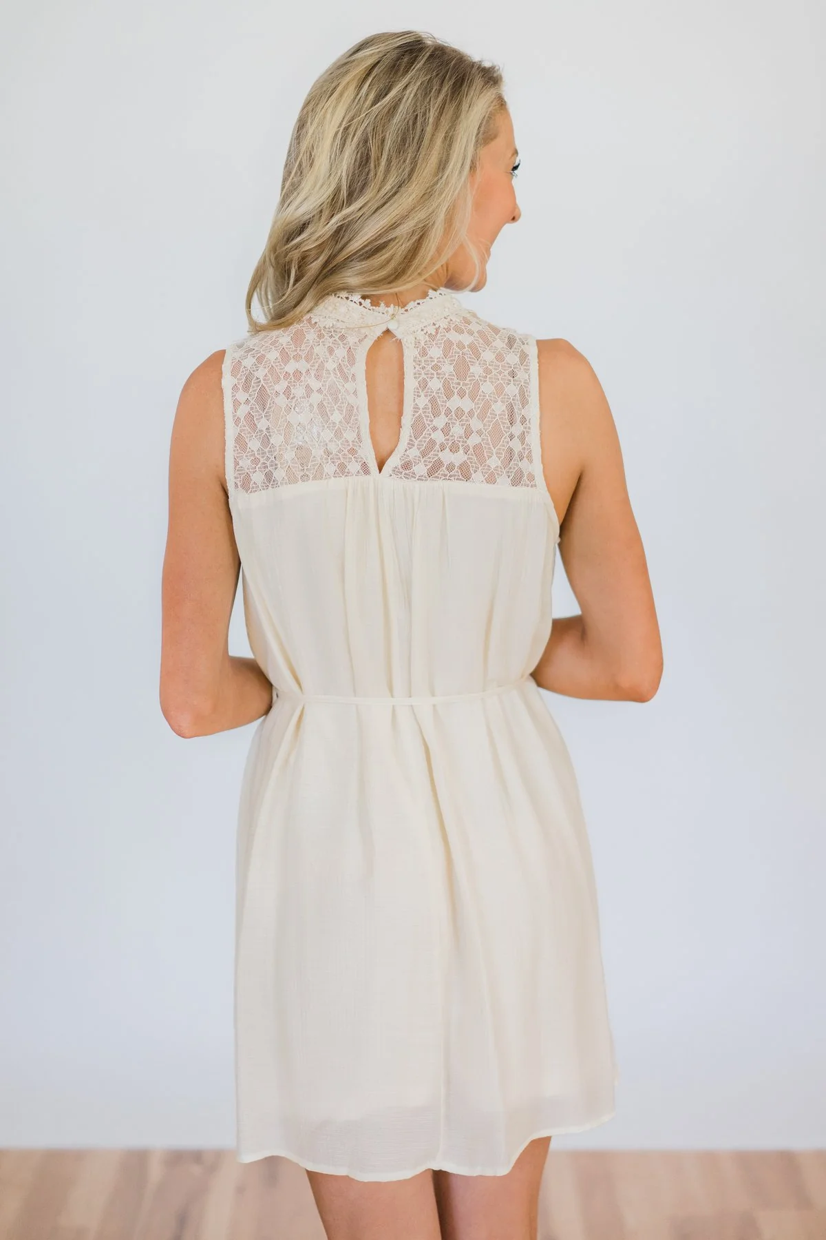 Farmer's Daughter Lace Dress- Cream - Image 9